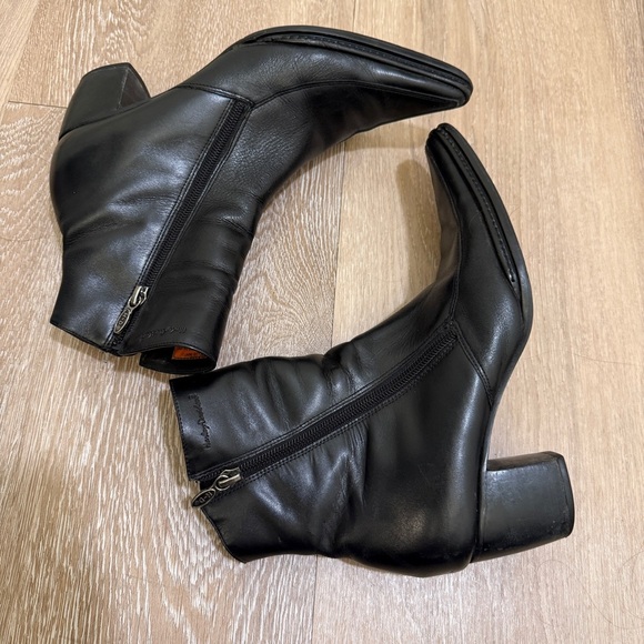 HARLEY-DAVIDSON Women's Leather NATALYA Biker Black Boots POINTED TOE Sz 6.5 - Picture 2 of 10